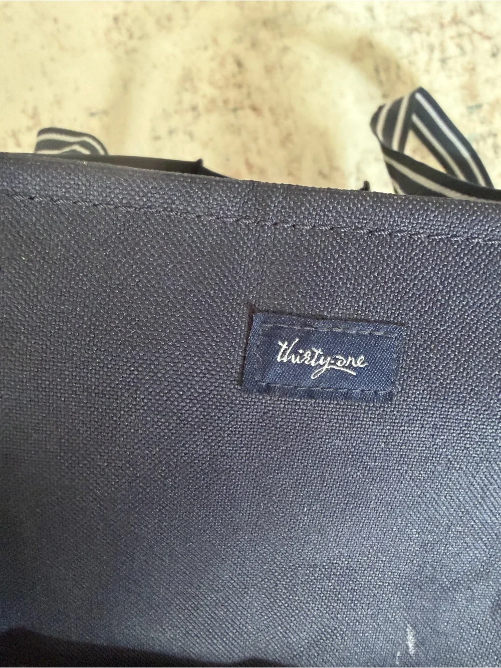 Vintage Thirty-One Canvas Tote Bag